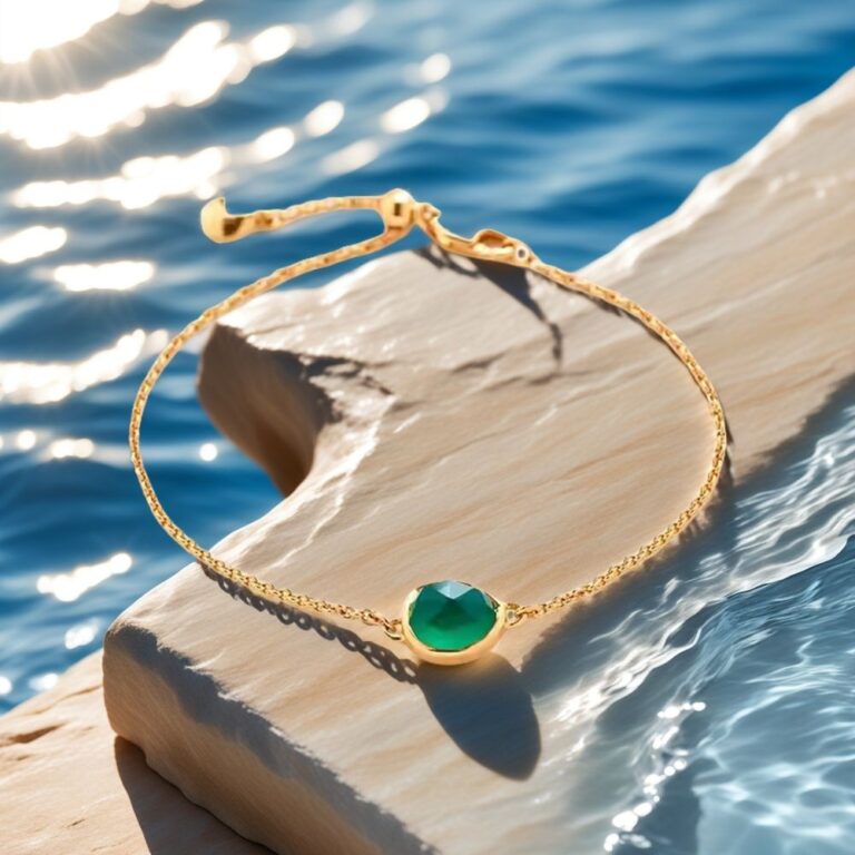 birthstone charm bracelet