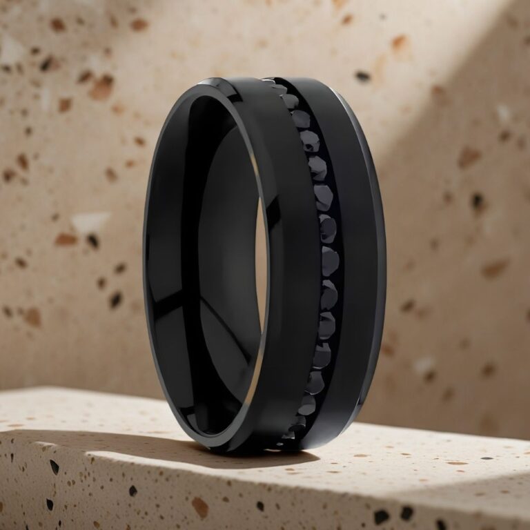 black titanium ring