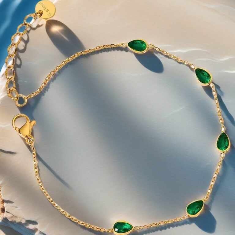 blue sapphire anklet