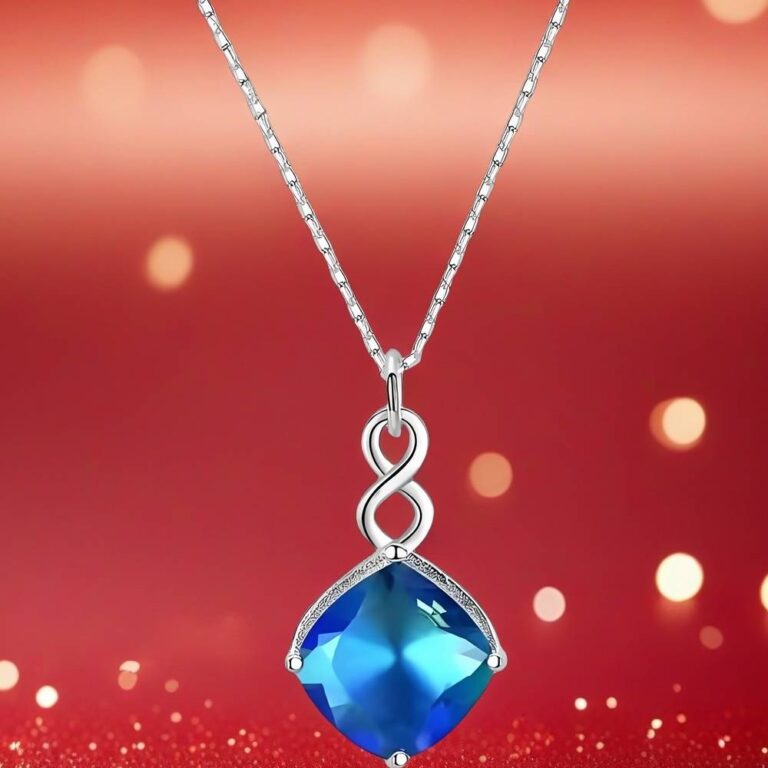 blue sapphire necklace