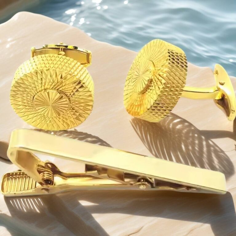brass cufflinks