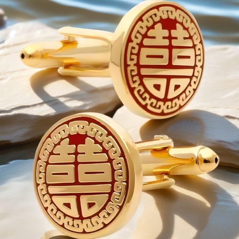 brass cufflinks