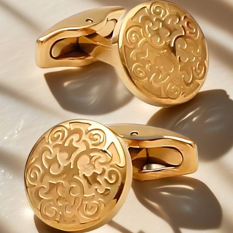copper cufflinks