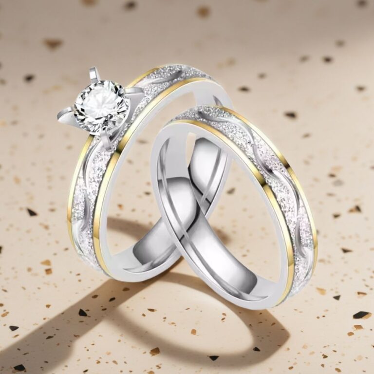 couple rings silver