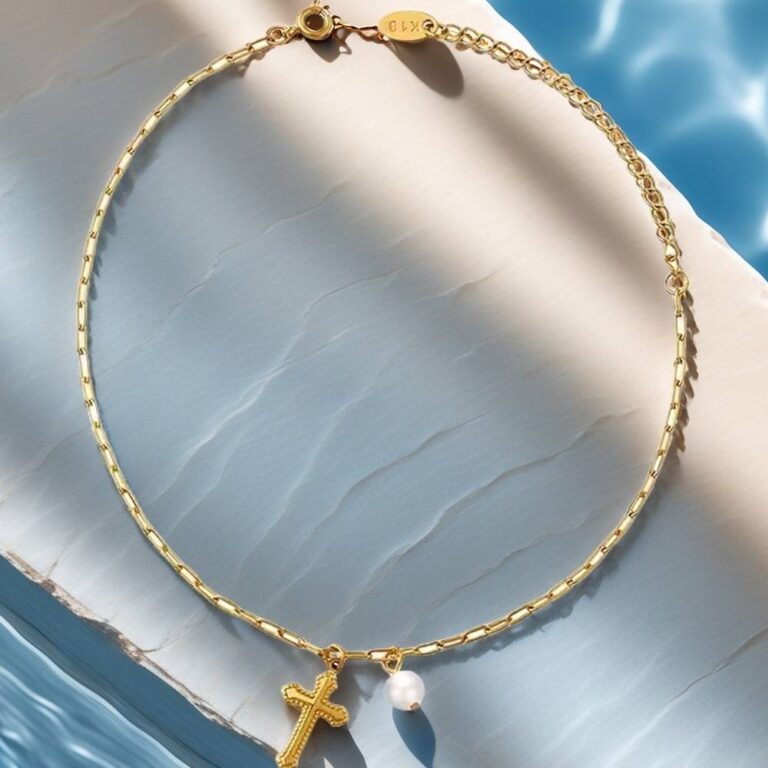 cross anklet