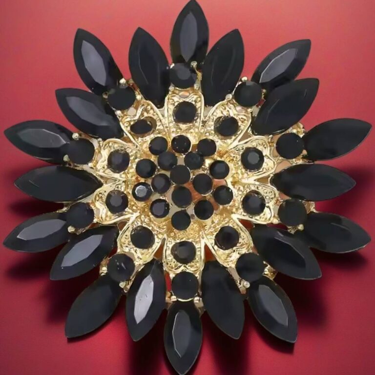 crystal brooch