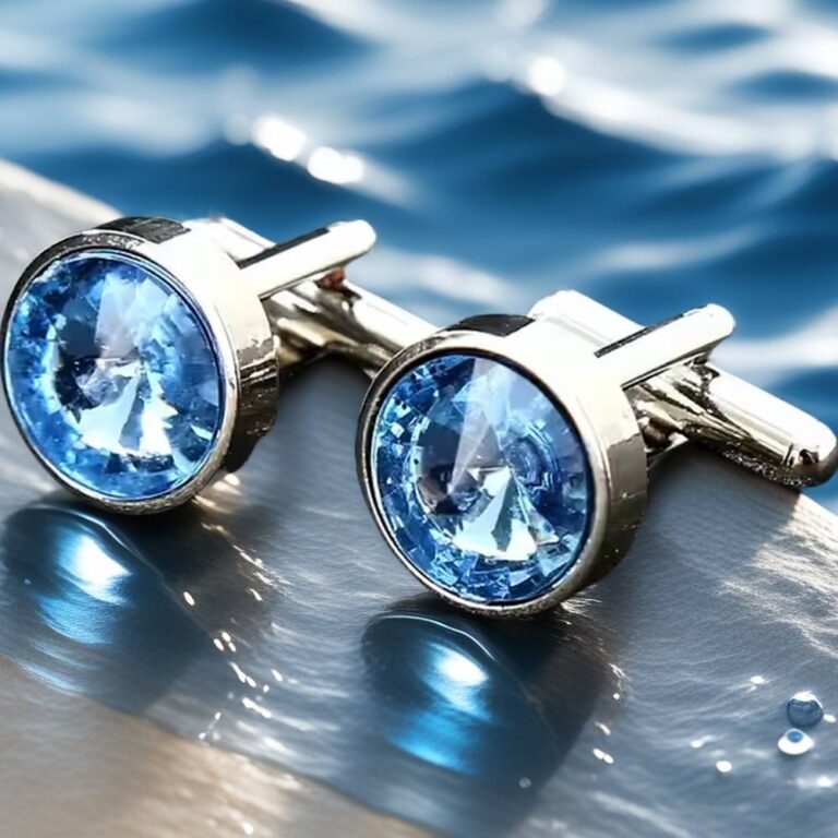 crystal cufflinks