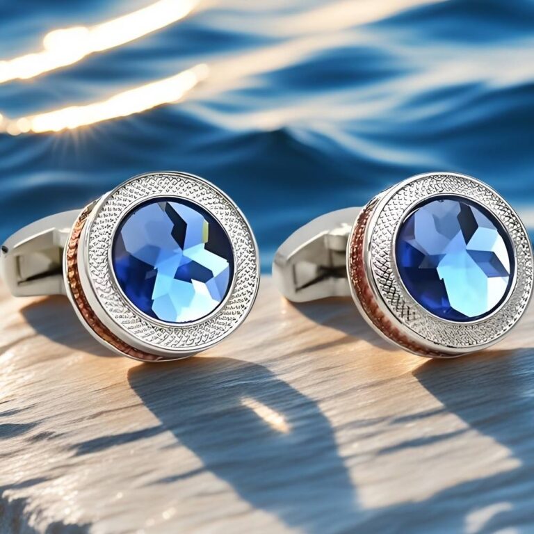 crystal cufflinks