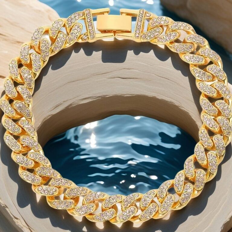 cuban link ankle bracelet