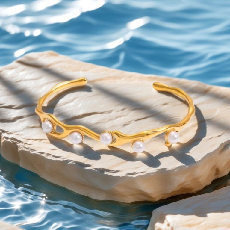 dainty pearl bracelet