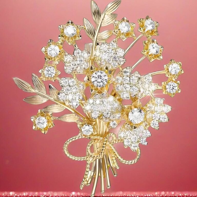 diamond brooch