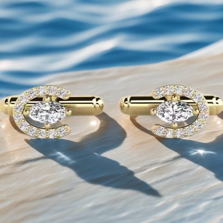 diamond cufflinks
