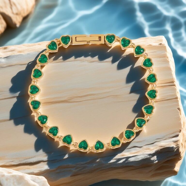 emerald green bracelet