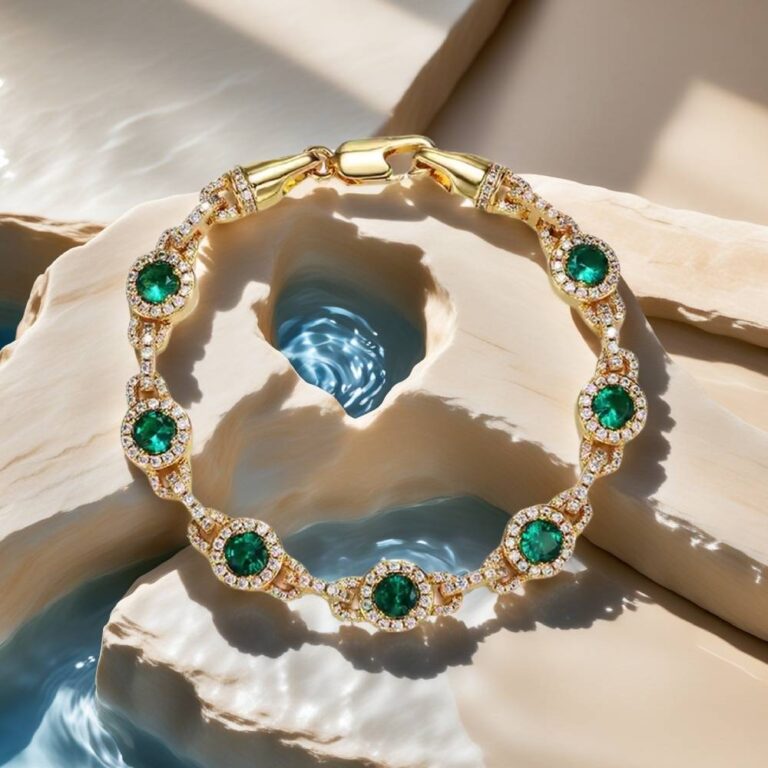 emerald green bracelet