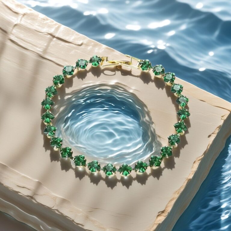emerald tennis bracelet