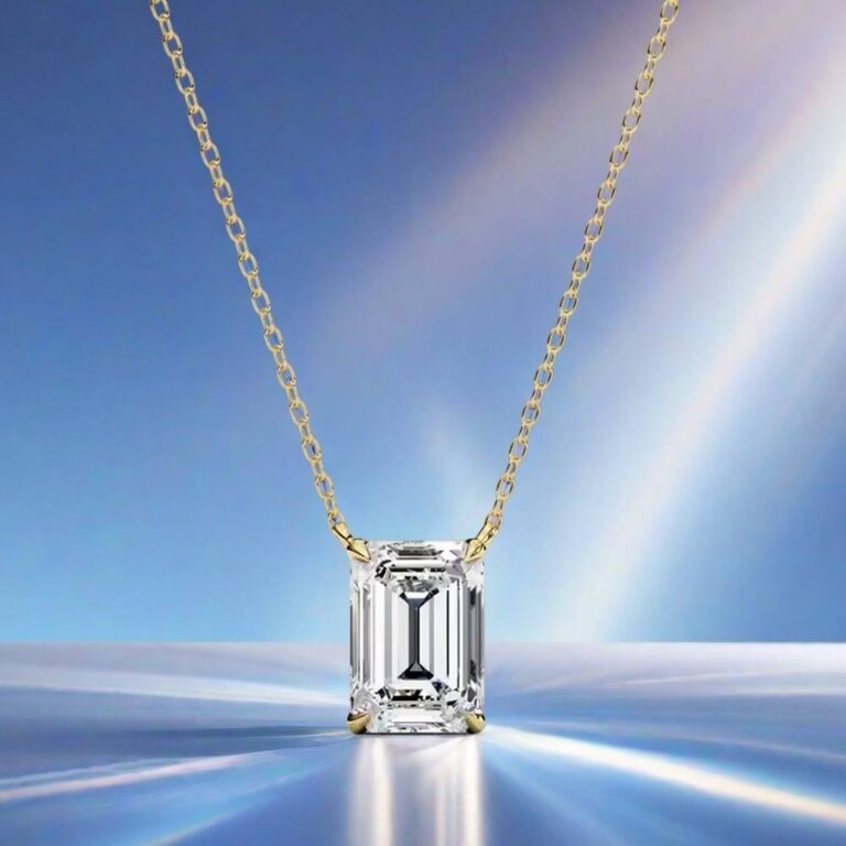 floating diamond necklace