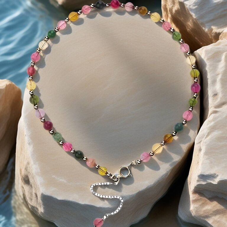 gemstone anklet