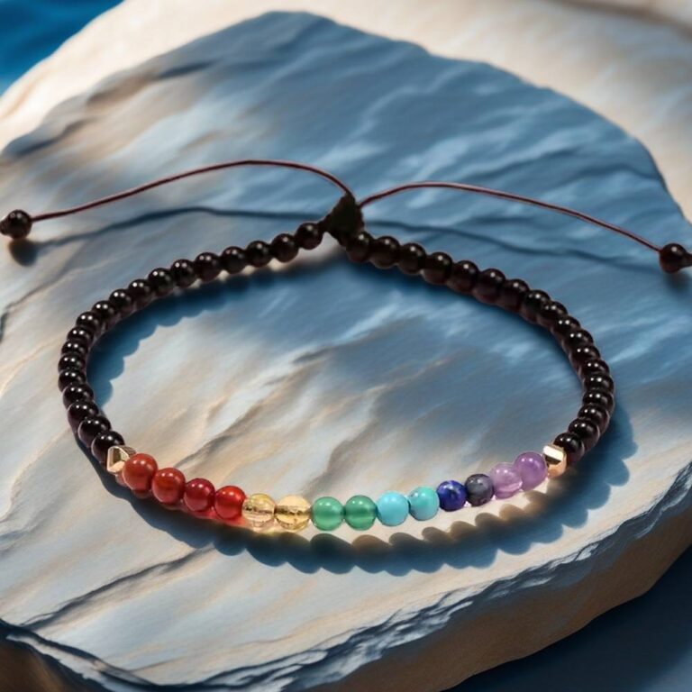 gemstone anklet