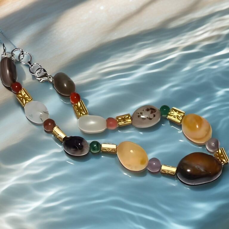 gemstone anklet