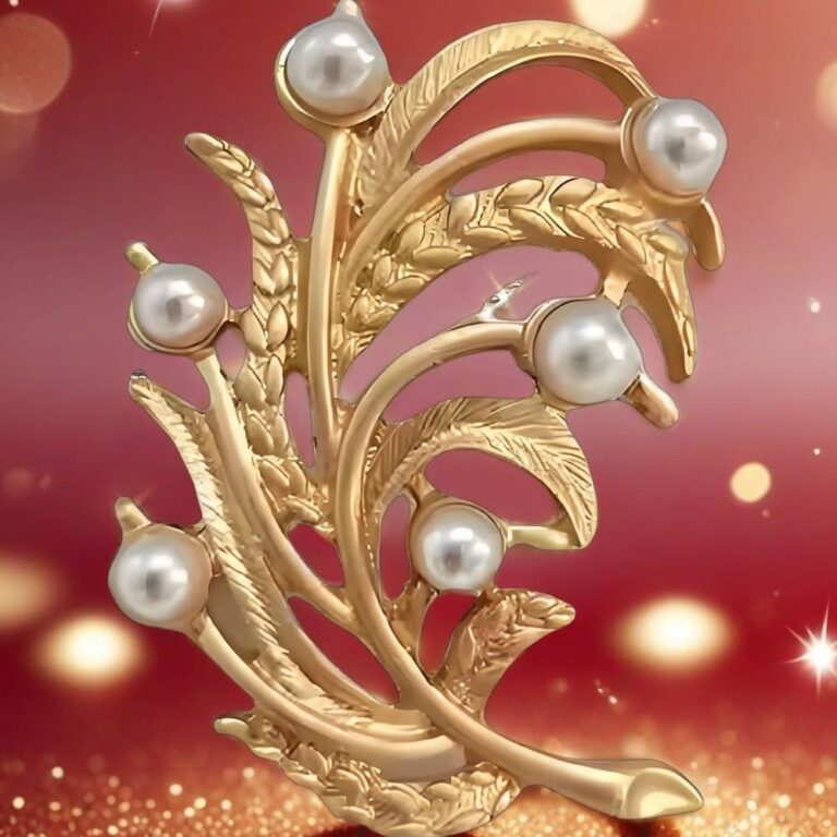 gold brooch