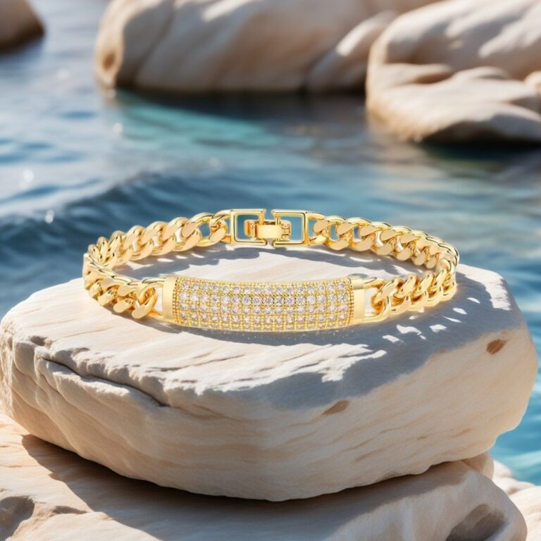 gold cuban link bracelet