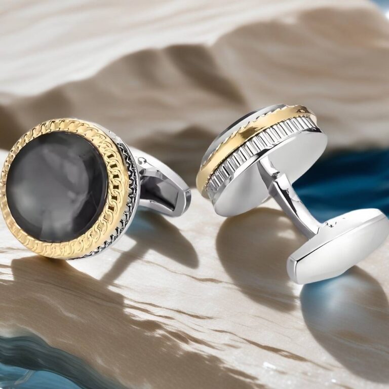 gold cufflinks personalised