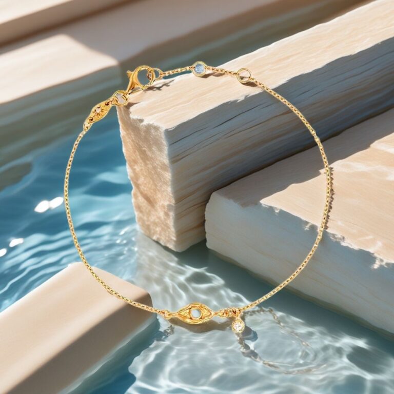 gold evil eye bracelet