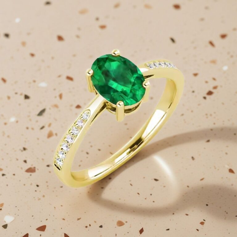 green stone ring