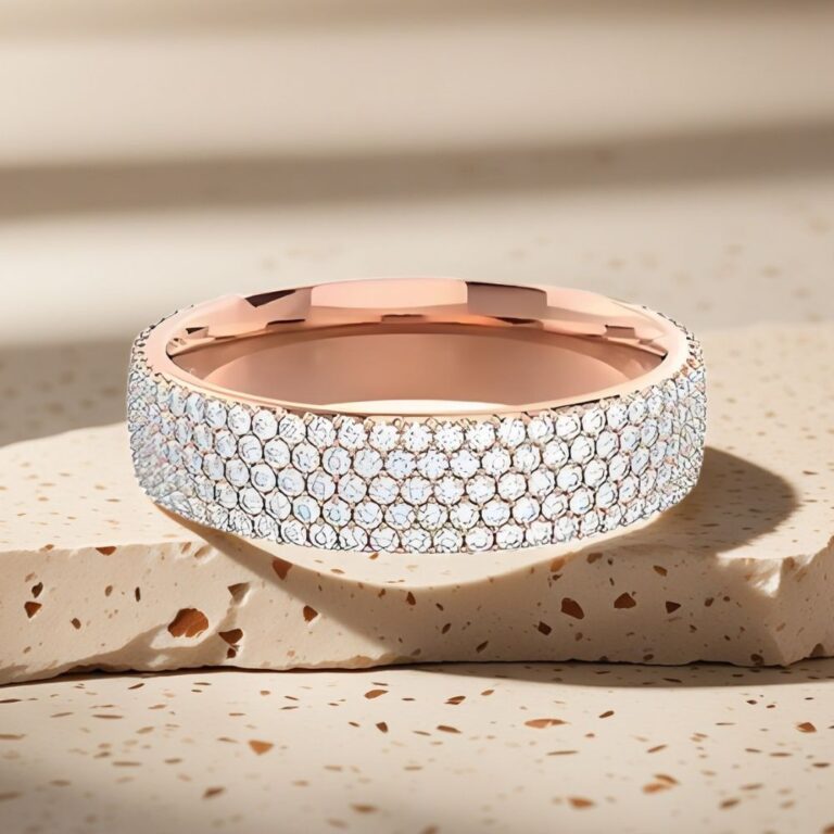 lab created diamond rings