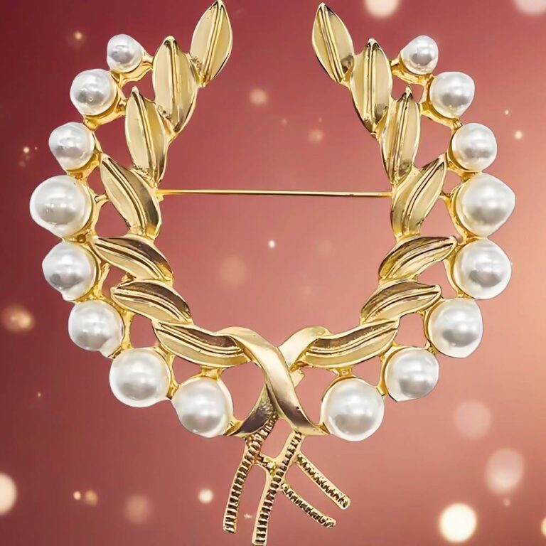 large pearl brooch