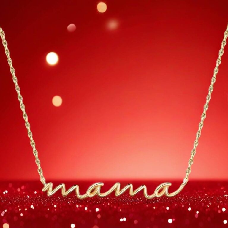 mama necklace gold