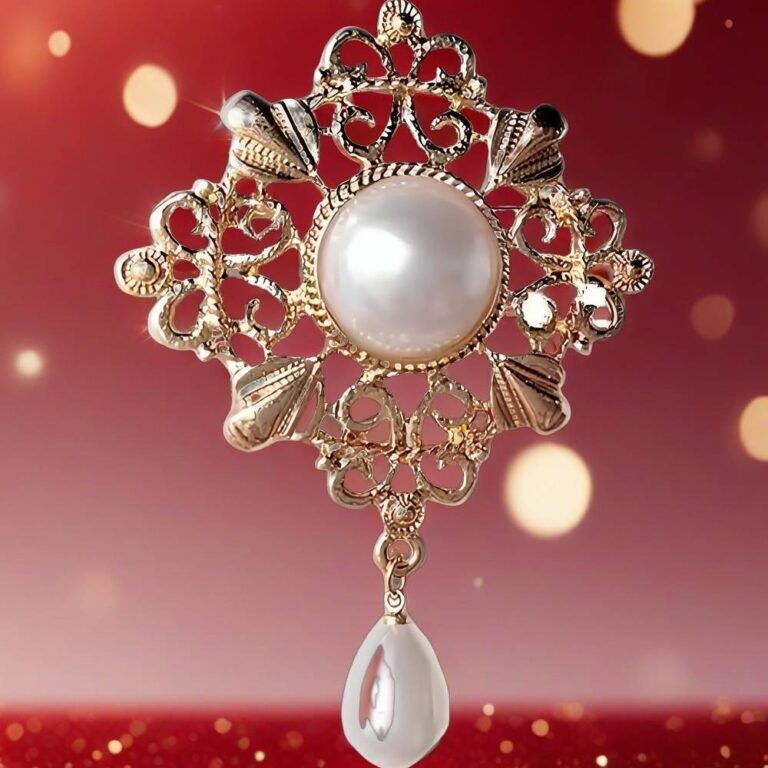 pearl brooch pin