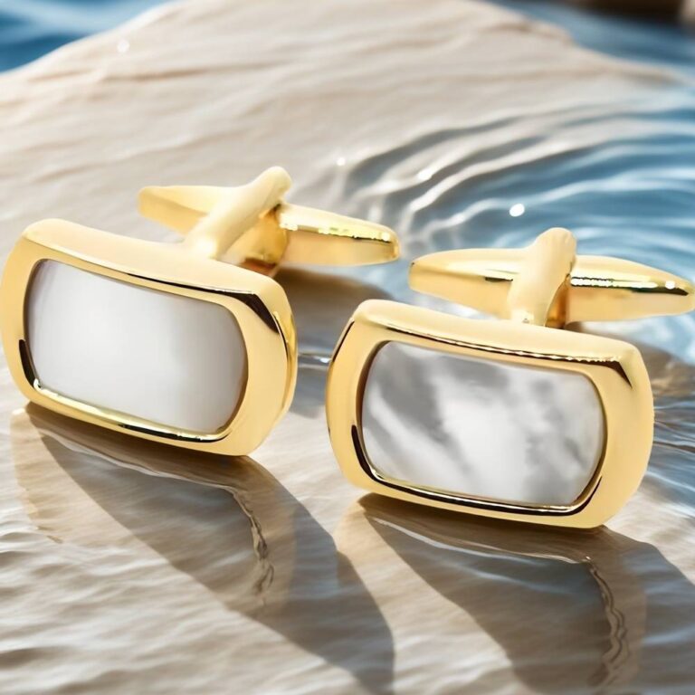 pearl cufflinks