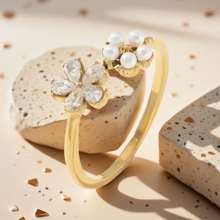 pearl engagement rings