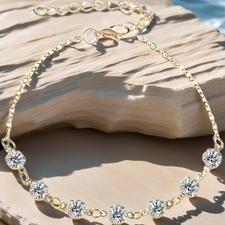 real diamond ankle bracelet