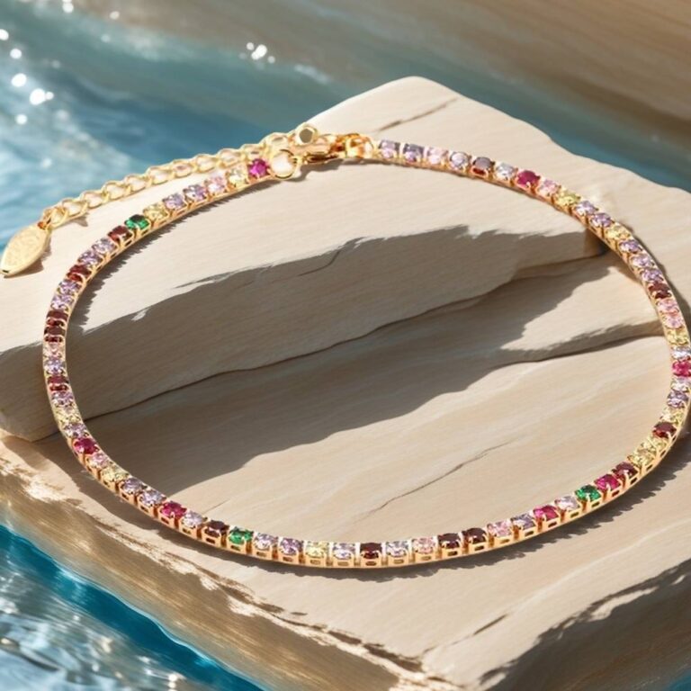 real diamond anklet