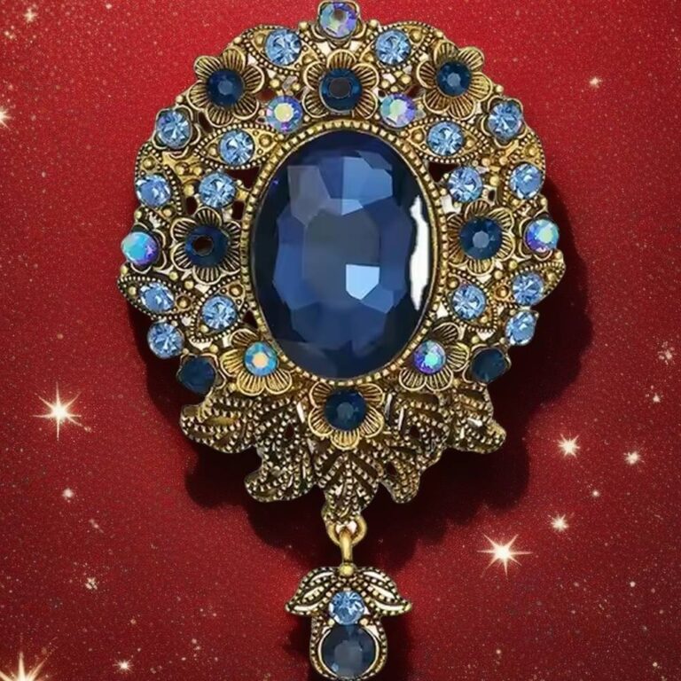 real diamond brooch