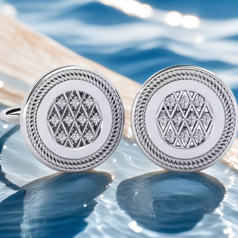 real diamond cufflinks