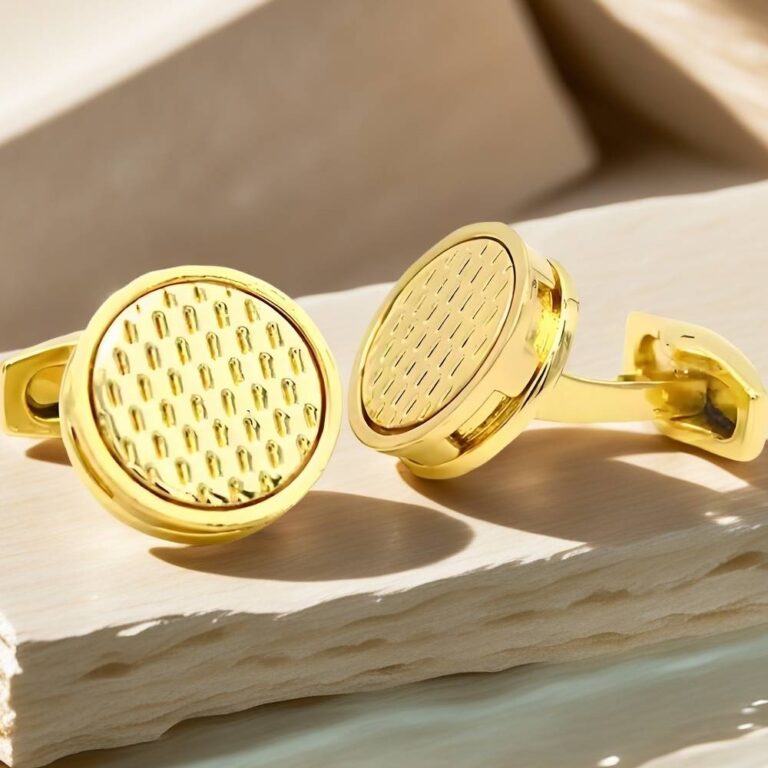 real gold cufflinks