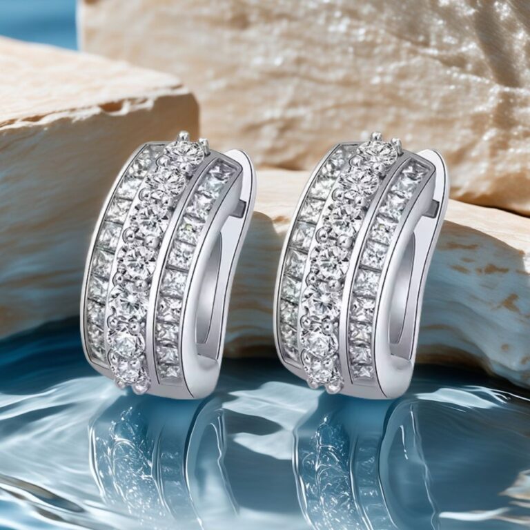 real silver earrings