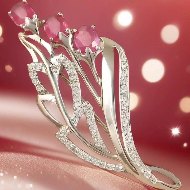 ruby brooch