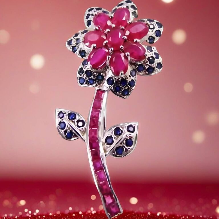 ruby brooch