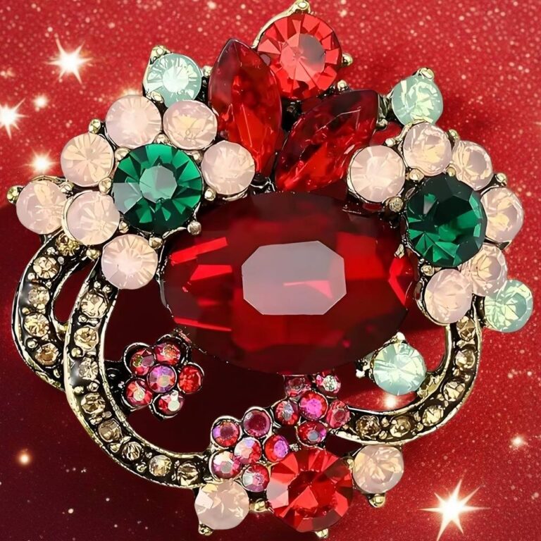 ruby brooch pin