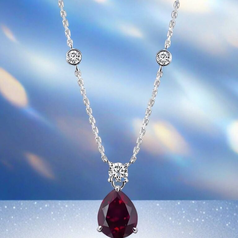 ruby pendant necklace