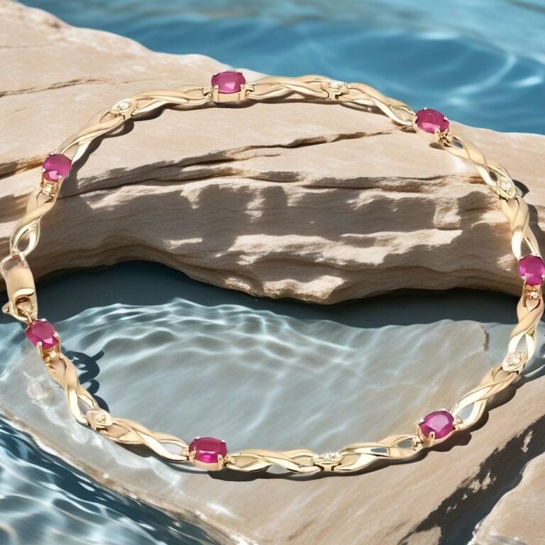 ruby tennis bracelet