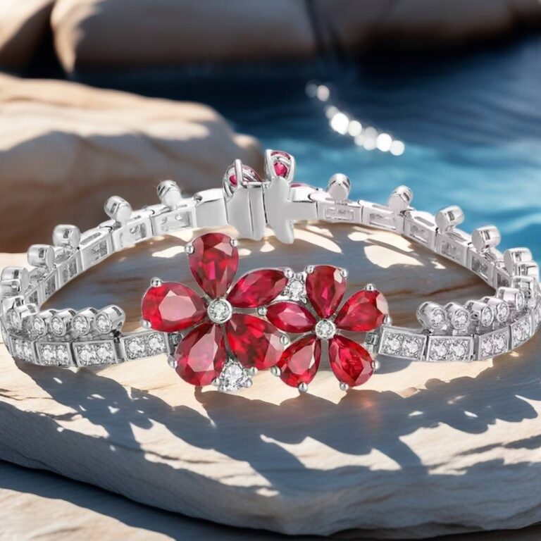 ruby tennis bracelet