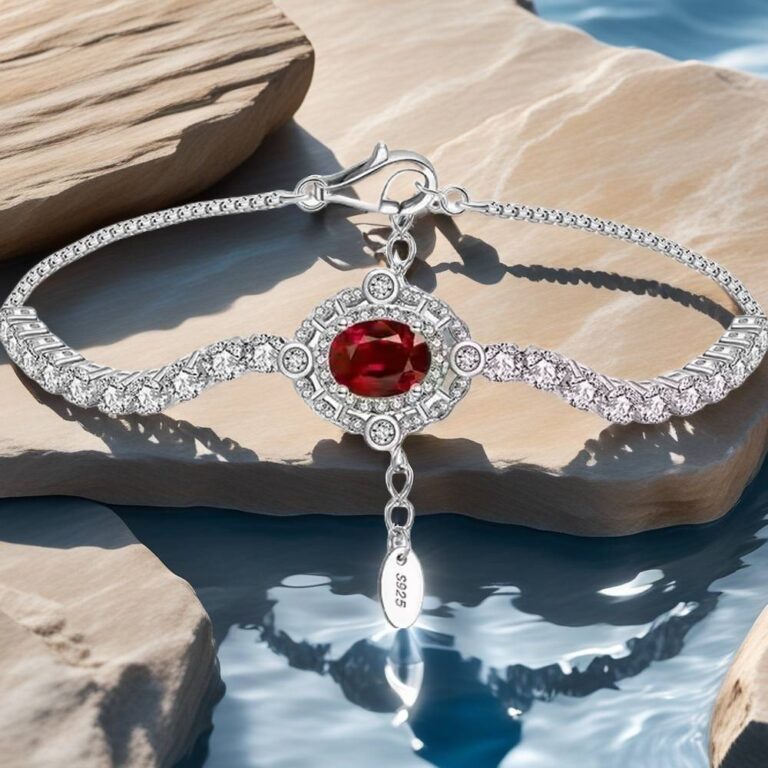 ruby tennis bracelet