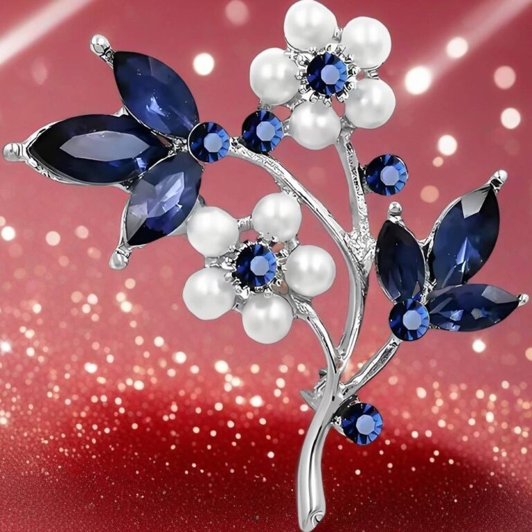 sapphire brooch