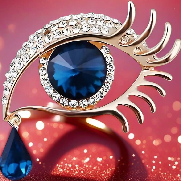 sapphire brooch