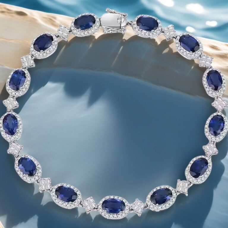 sapphire tennis bracelet
